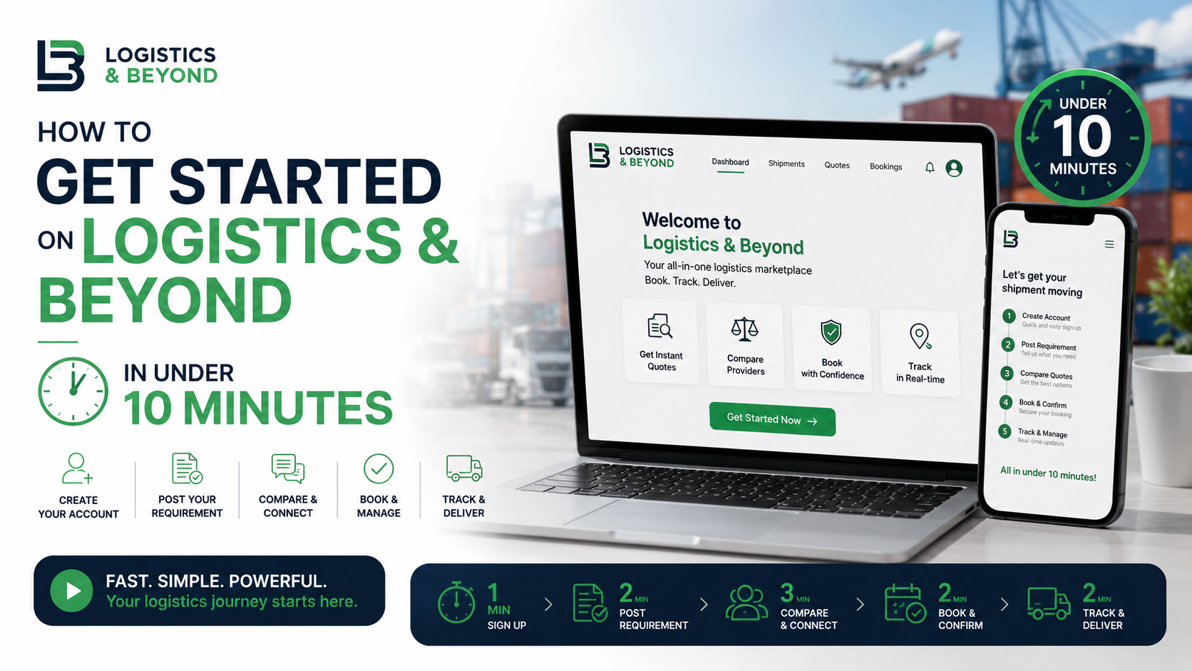 How to Get Started on Logistics and Beyond in Under 10 Minutes